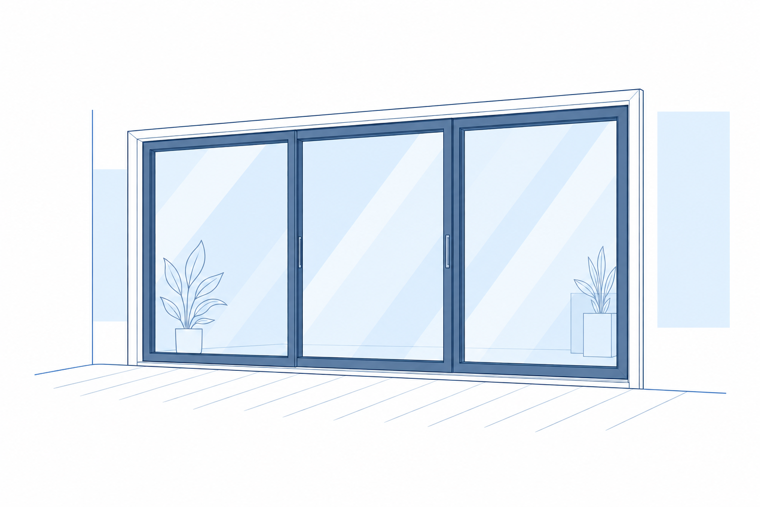 Sisteme glisante PVC — ilustrație de produs