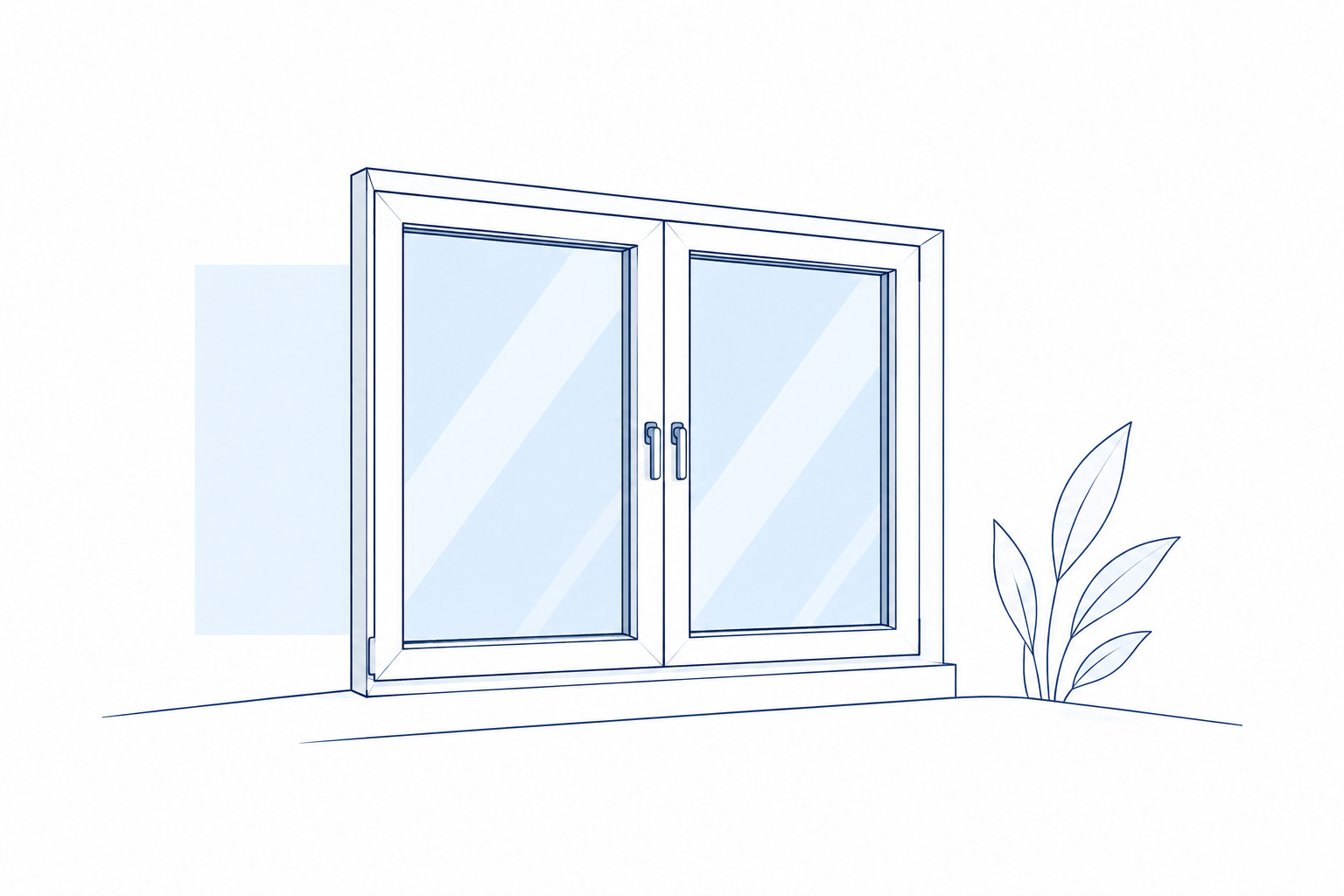 Ferestre PVC — ilustrație de produs